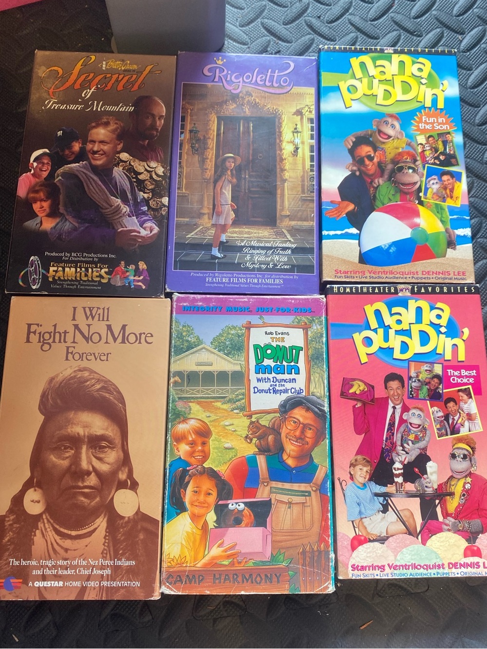 VHS tapes assortment